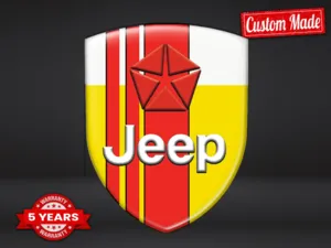 Jeep Personalized Logo Stickers Stylish Customizable Sturdy